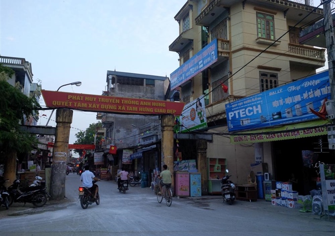 Bán đất thổ cư thôn Đại Định, xã Tam Hưng, HN, 410 triệu, 45m2, sổ đỏ