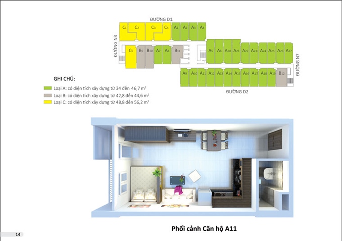 Chủ đầu tư Biconsi bán căn hộ chung cư - nhà ở xã hội Phú Hòa. LH: 0936707887