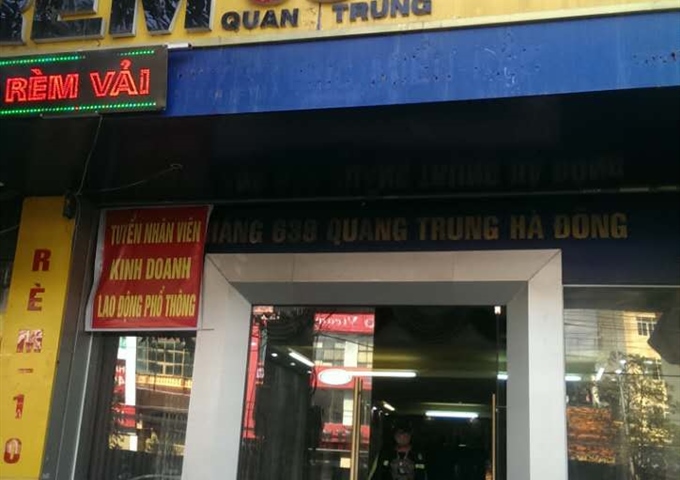 Cho thuê nhà phố 639 Quang Trung, Hà Đông, Hà Nội
