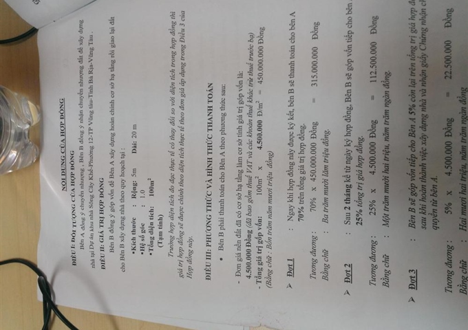 Bán đất nền dự án Sông Cây Khế, P12, TP. Vũng Tàu. 450tr/100m2 LH: 0938.969.962