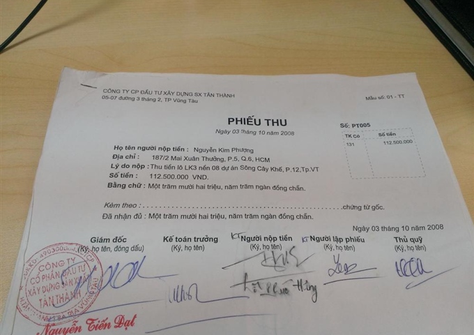 Bán đất nền dự án Sông Cây Khế, P12, TP. Vũng Tàu. 450tr/100m2 LH: 0938.969.962