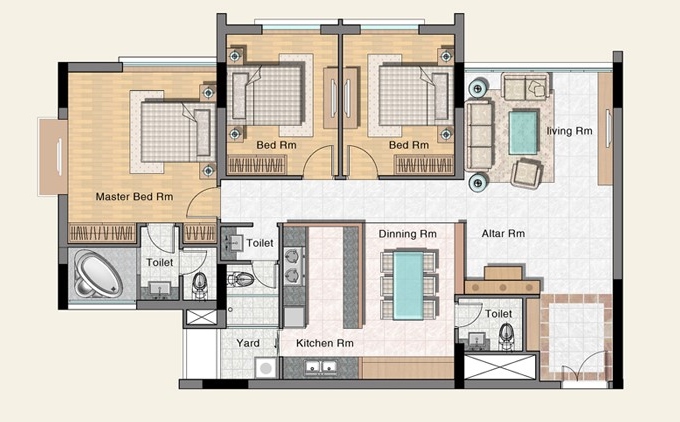 Bán căn hộ Phú Hoàng Anh 1 - Nhà Bè - sổ hồng chính chủ