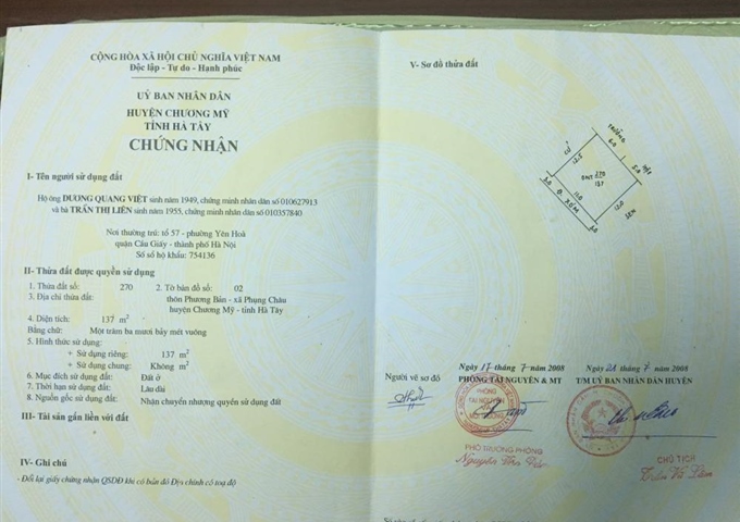 Bán đất thôn Phương Bản, Xã Phụng châu, huyện Chương Mỹ