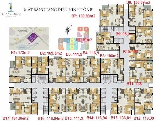 Cho thuê căn hộ Thăng Long Number One