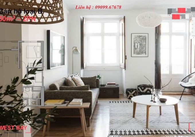 Cần bán căn hộ dưới 1 tỷ, tiện tích 5 sao West Bay Sky Residences dự án Ecopark