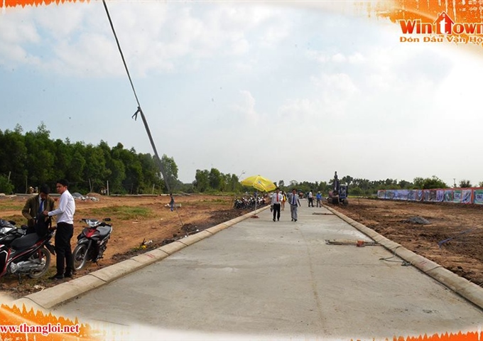 Dự án Wintown nằm ngay sau cổng KCN Tân Đức - Đối diện ĐH Tân Tạo - Chỉ 199tr/nền/90m2