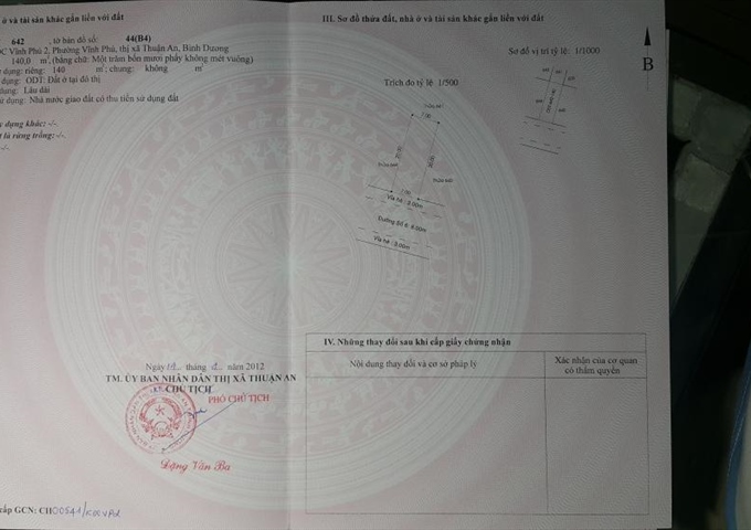 Cần bán lô đất 140m2, 144m2 SH chính chủ thổ cư 100%, đường rộng 14m. LH: 0918148821-0989619311