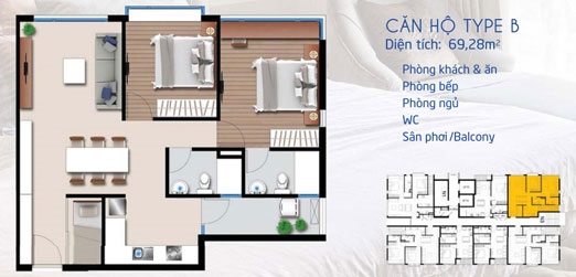 Căn hộ Toplife Tower 376 Điện Biên Phủ, P11, Q10, đối diện BV Bình Dân, 2.2 tỷ/căn - 0903124589