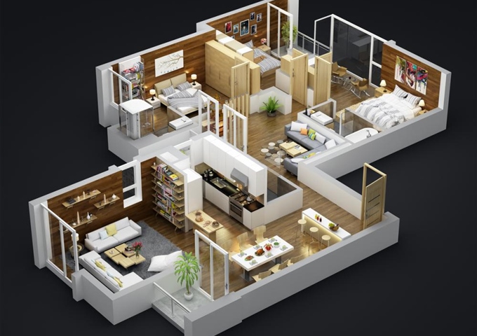 Bán căn hộ chung cư Sky Villa, rừng Cọ Ecopark. DT: 154m2, giá 4,8 tỷ