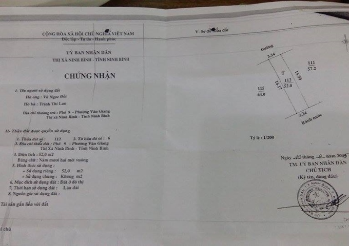 Cần Bán Nhà Mặt Phố 9 Phường Vân Giang - Thành Phố Ninh Bình