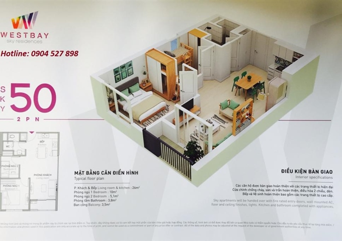 Chủ đầu tư chính thức mở bán tòa tháp B đẹp nhất tại chung cư Westbay Ecopark. LH: 0904527898