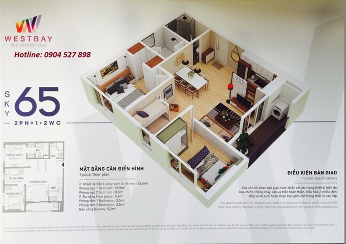 Chủ đầu tư chính thức mở bán tòa tháp B đẹp nhất tại chung cư Westbay Ecopark. LH: 0904527898