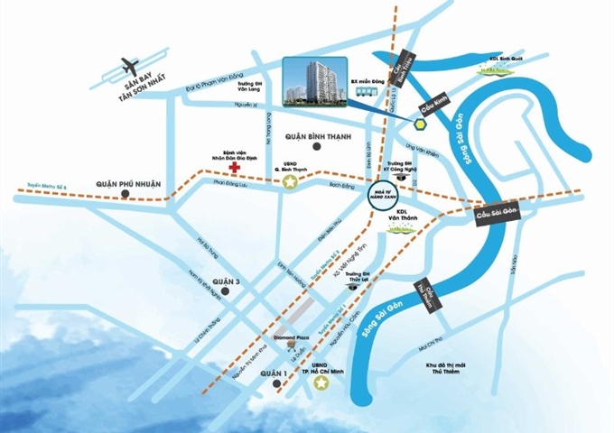 Căn hộ Soho Premier Q. Bình Thạnh. Tặng 10 chỉ vàng và chiết khấu 3%