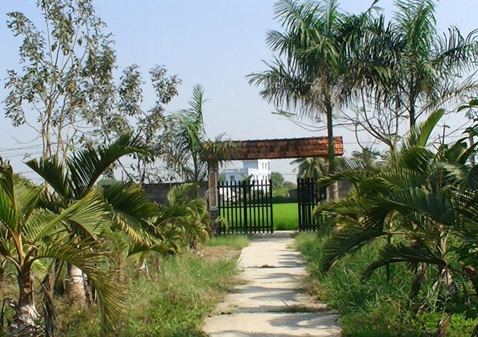 đất vườn trái cây, ao cá, có sổ hồng tại Long An,2.400m2, giá 1.2 tỷ, thích hợp nghỉ dưỡng