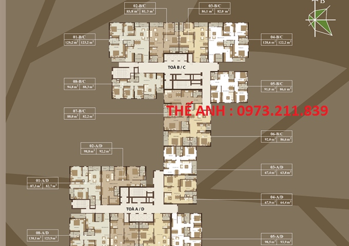 Bán căn hộ chung cư Hòa Phát, 493 Trương Định, Tân Mai