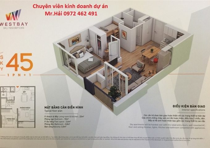 Mở bán tháp A chung cư Westbay KĐT Ecopark tri ân khách hàng full nội thất