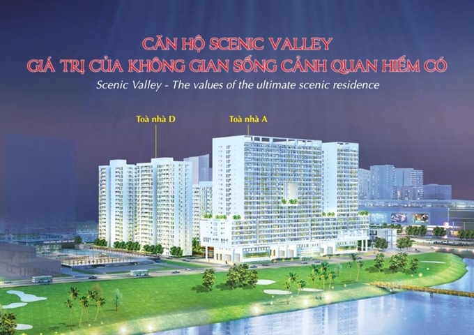 Đường hầm đi bộ qua Crescent Mall và cầu thầy tiêu 3 kết nối Scenic Valley với các khu khác