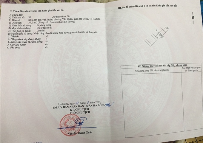 Bán nhà khu giãn dân Văn Quán thuộc tổ dân phố số 9,Văn Quán,Hà Đông