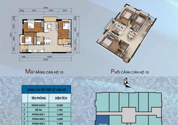 Bán căn hộ tại chung cư 304 Hồ Tùng Mậu Scitech Tower căn 10 tầng trung