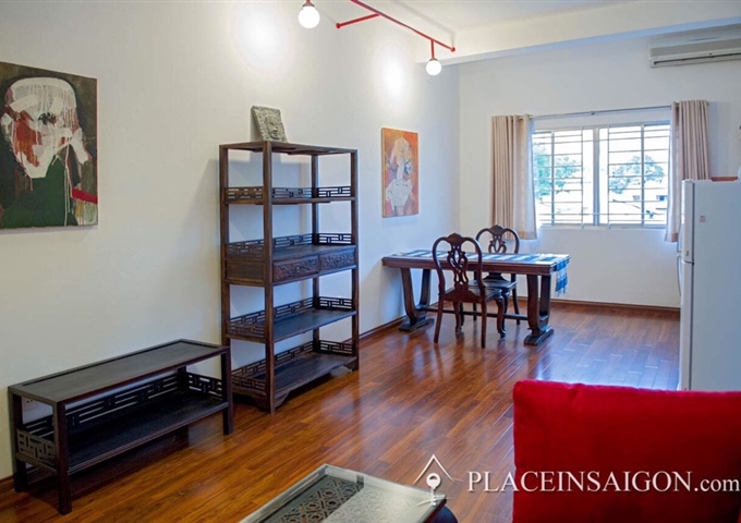 Cho thuê căn hộ chung cư 23A Lê Qúy Đôn, p6, Quận 3, căn hộ 60m2, có ban công, sàn nhà gỗ, đđnt