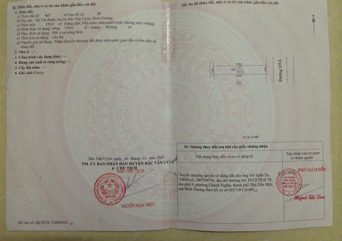 Đất khu B VSIP 2 xã Vĩnh Tân, Tân Uyên, Bình Dương