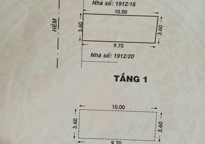 Bán nhà hẻm xe tải, 127/49 Ni Sư Huỳnh Liên, P. 10, Q. Tân Bình (số mới 131/51)