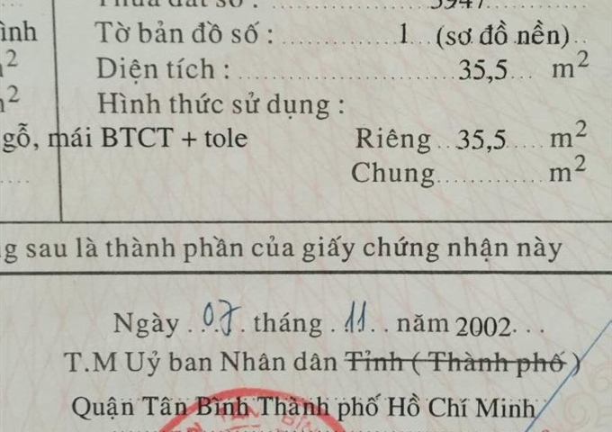 Bán nhà hẻm xe tải, 127/49 Ni Sư Huỳnh Liên, P. 10, Q. Tân Bình (số mới 131/51)