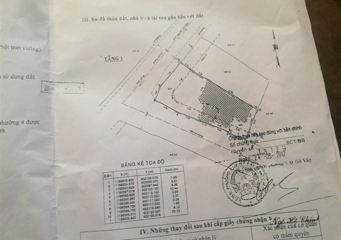 Bán nhà số 109 Lê Lợi góc 2 mặt tiền rộng 21m vị trí siêu đẹp quận Gò Vấp