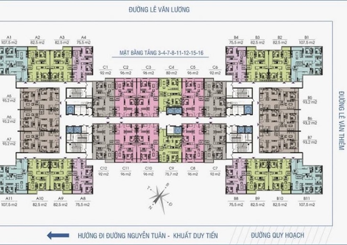 Cần bán căn hộ chung cư Golden West, DT: 107.5m2 căn A11 tầng 15, giá 25.5 tr/m2. LH: 0906219448