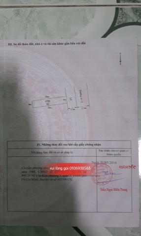 Lô đất mặt tiền Tỉnh Lộ 832, gần khu công nghiệp và chợ Nhựt Chánh. Liên hệ 0936 938 565