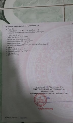 Lô đất mặt tiền Tỉnh Lộ 832, gần khu công nghiệp và chợ Nhựt Chánh. Liên hệ 0936 938 565