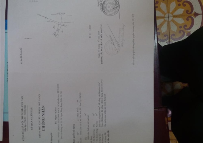 Bán đất mặt đường nhựa xã Kim Sơn - Sơn Tây - Hà Nội