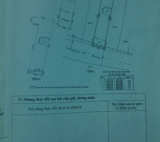 Nhà 656/74/3 Quang Trung, P11, Gò Vấp, HXH 6m, 4 x 21m (Nở hậu 7m), 1 trệt + 2 lầu, 4PN, Tây Nam