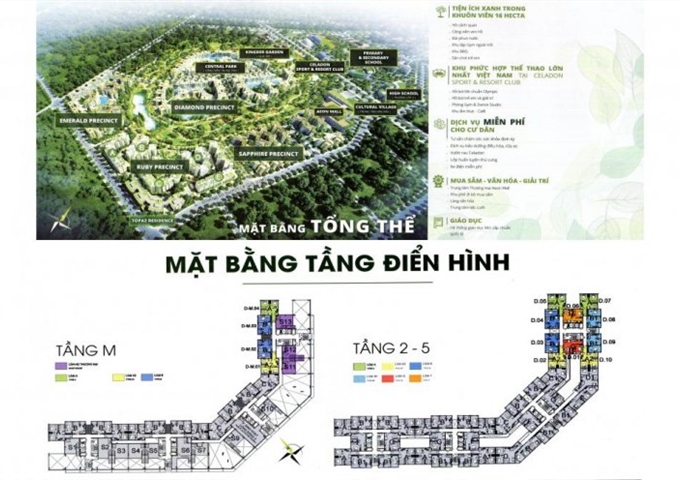 Căn hộ 50m2 khu Topaz tại Celadon City - liên hệ: 0909533904