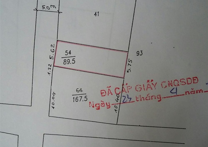 Bán nhà: 450/1 CMT8 – phường Phước Trung, TP Bà Rịa