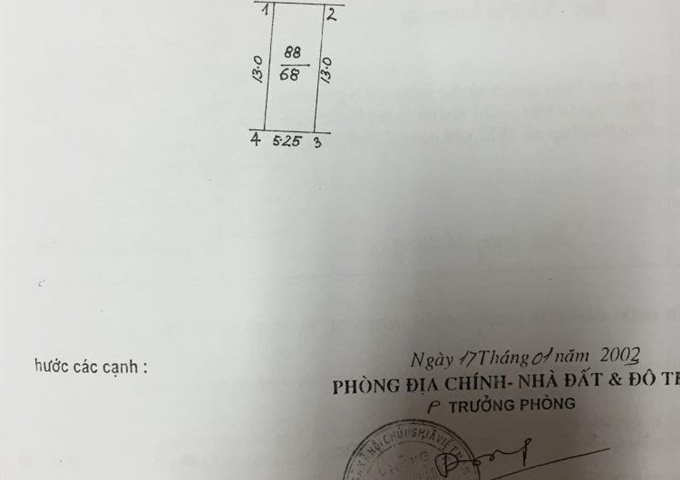 Chính chủ cần bán 02 mảnh đất, 68m2/ mảnh ô tô 7 chỗ vào thoải mái, ngõ 416 đường Vĩnh Hưng - HM