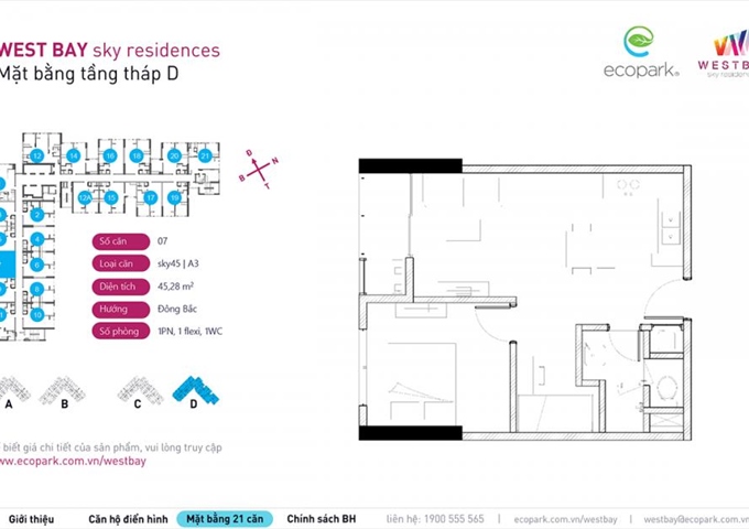 Bán chênh thấp căn hộ West Bay Ecopark - 0936 322 933