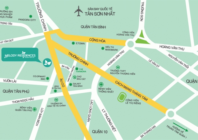 Cần bán 1 căn 2PN dự án Melody Âu Cơ giá gốc CĐT, tầng cao view đẹp. Chính chủ bán