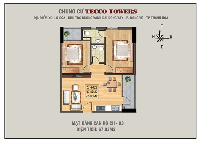 Chung cư Thanh Hóa Tecco Towers - Liên hệ 0963.034.989