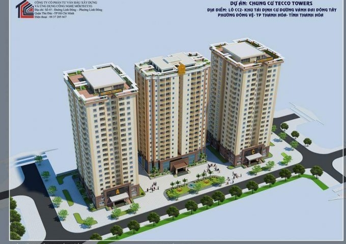 Chung cư Thanh Hóa Tecco Towers - Liên hệ 0963.034.989