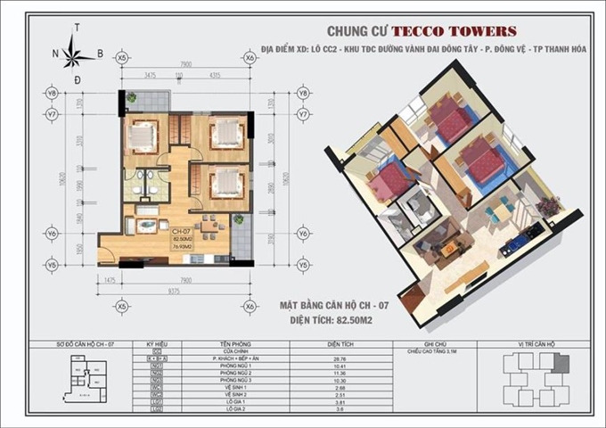 Chung cư Thanh Hóa Tecco Towers - Liên hệ 0963.034.989