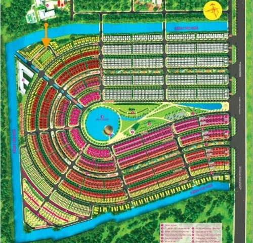 Cần bán lô đất góc mặt tiền nằm ngay Hồ Tịnh Đế Liên, công viên. Dự án Làng Sen Việt Nam