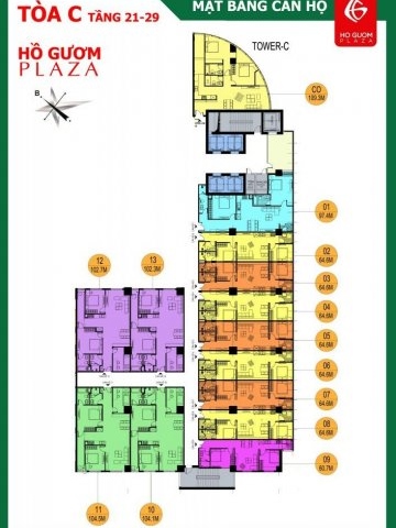 Chủ đầu tư bán căn hộ tòa C - Hồ Gươm Plaza giá từ 21tr/m2, full nội thất cao cấp LH: 0917 645 288