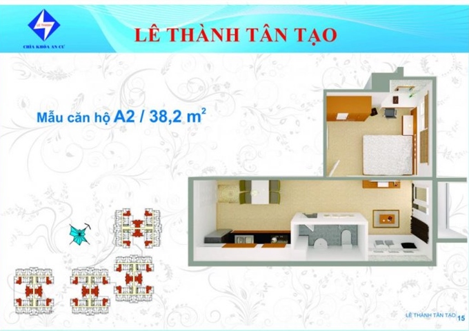Mở bán Block D dự án Lê Thành Tân Tạo, TT 55tr sở hữu ngay, góp 0% lãi suất. LH: 0908562287