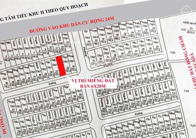 Bán đất Đồng Chằm 1, Ninh Khang, Hoa Lư, Ninh Bình