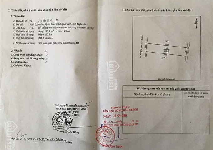 Bán nhà đường Nguyễn Lương Bằng - Quán Bàu - TP Vinh- Nghệ An