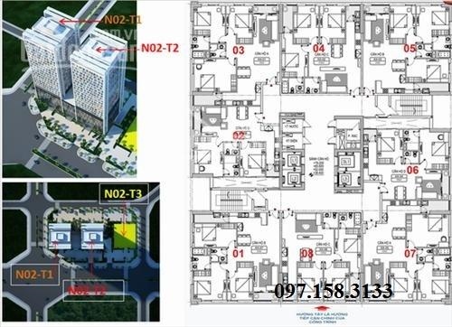 Bán căn hộ tòa N02T2 khu Ngoại Giao Đoàn, LH 0971583133