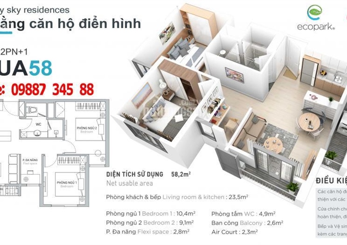 Mở bán căn hộ Sky 3 Aquabay - Ecopark