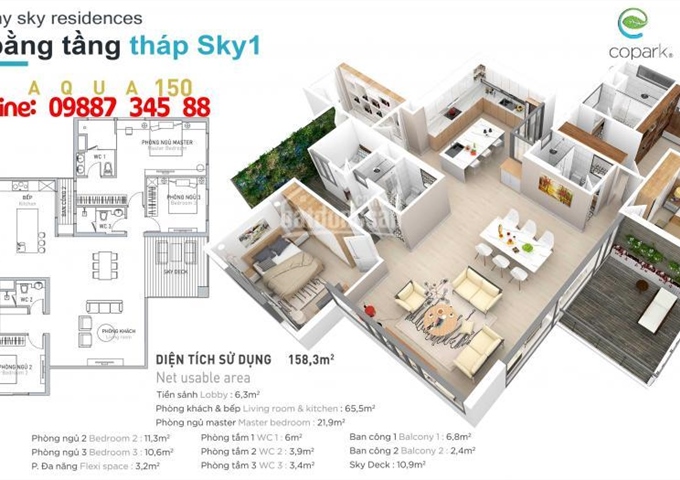 Mở bán căn hộ Sky 3 Aquabay - Ecopark