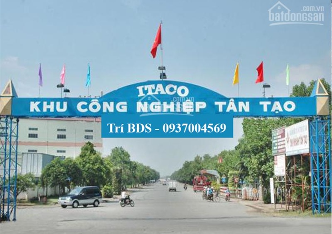 Trí BĐS - Bán 2 lô đất khu công nghiệp Tân Tạo giá 5,9 triệu/m2: 6.300m2 và 8.000m2 - vị trí đẹp